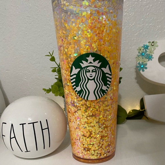 Summer Sitrus Starbucks snow globe tumbler